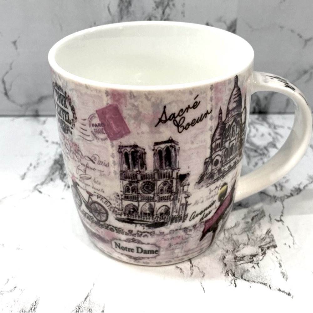 Paris-France Mug Pink Cute, Coffee Mug